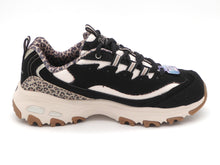 Afbeelding in Gallery-weergave laden, 132-91-005 Dames Veterschoenen  Sportief Skechers D'Lites Wild Charm 150877 BLK Zwart Combi  (3815)

