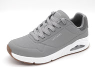232-81-005 Heren Veterschoenen Sportief Skechers Uno-Suited On Air 183004 LTGY Lichtgrijs  (3657)