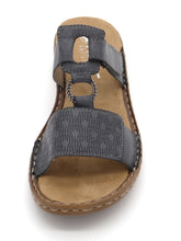 Afbeelding in Gallery-weergave laden, 163-79-008 Dames Open Slippers Mode Rieker 60885-12 Donkerblauw  (3562)
