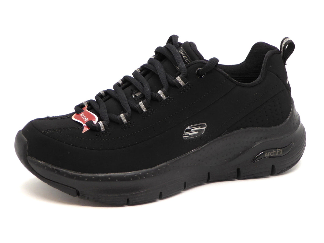 132-99-010 Dames Veterschoenen  Sportief Skechers Arch Fit Metro Skyline 149147  Zwart  (1181)