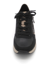 Afbeelding in Gallery-weergave laden, 133-91-010 Dames Veterschoenen  Sneaker Rieker 58902-91 Zwart Combi  (3733)
