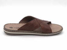 Afbeelding in Gallery-weergave laden, 263-25-010 Heren Open Slippers Mode Rieker 21082-24 Middenbruin  (3568)
