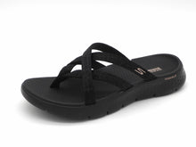 Afbeelding in Gallery-weergave laden, 165-99-005 Dames Open Slippers Wandelslipper Skechers Go Walk Flex-Sandal-Ssselena 141461 BBK Zwart  (3620)
