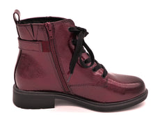 Afbeelding in Gallery-weergave laden, 172-39-002 Dames Hoge Schoenen Boot Plat Jana 25278-542 Donkerrood Wijdte H (3352)
