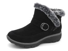Afbeelding in Gallery-weergave laden, 172-99-080 Dames Hoge Schoenen Boot Plat Skechers Easy Going-Gentle Winter 168185 BLK Zwart  (3825)
