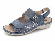 151-75-001 Dames Sandalen Comfort Remonte D7647-16 Middenblauw  (1914)