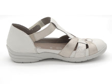 Afbeelding in Gallery-weergave laden, 113-11-005 Dames Bandschoenen Mode Remonte R7601-81 Lichtbeige Wijdte H (3536)
