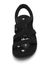 Afbeelding in Gallery-weergave laden, 152-99-015 Dames Sandalen Sportief Skechers Reggae Slim-Stretch Flex 163460 BBK Zwart  (3624)

