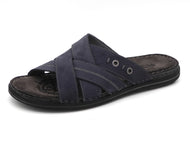 263-79-001 Heren Open Slippers Mode Rohde 6711-51 Donkerblauw  (3206)