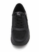 Afbeelding in Gallery-weergave laden, 133-99-024 Dames Veterschoenen  Sneaker Jana 23762-007 Zwart Wijdte H (3345)
