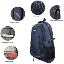 Afbeelding in Gallery-weergave laden, 98-62127-002 Lederwaren Rugtas Middel 17 Enrico Benetti 62127-002 Donkerblauw  (1092)
