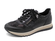 133-99-018 Dames Veterschoenen  Sneaker Rieker 49003-00 Zwart Wijdte H (2760)