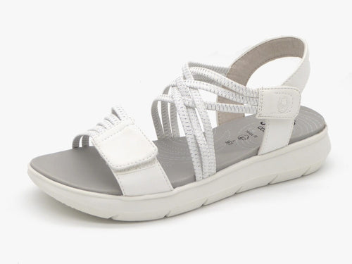 153-01-004 Dames Sandalen Mode Jana 28766-191 Wit Wijdte H (2911)