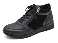 172-99-061 Dames Hoge Schoenen Boot Plat Remonte R6776-02 Zwart  (3336)