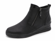 172-99-073 Dames Hoge Schoenen Boot Plat Remonte R0776-00 Zwart  (3750)
