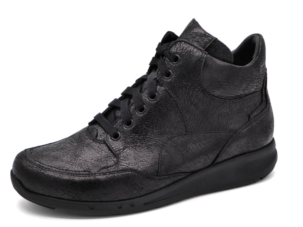 172-99-059 Dames Hoge Schoenen Boot Plat Durea Go 9735-688-1405 Zwart Wijdte K (3313)