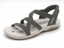 Afbeelding in Gallery-weergave laden, 152-69-002 Dames Sandalen Sportief Skechers Reggae Slim-Stretch Flex 163460 OLV Donkergroen  (3625)
