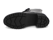 Afbeelding in Gallery-weergave laden, 172-95-015 Dames Hoge Schoenen Boot Plat Marco Tozzi 26237-018 Zwart Lak  (3375)

