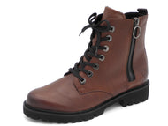 172-25-005 Dames Hoge Schoenen Boot Plat Remonte D8671-22 Middenbruin  (2093)