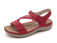 Afbeelding in Gallery-weergave laden, 153-35-002 Dames Sandalen Mode Rieker 64870-33 Middenrood  (3557)
