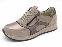 Afbeelding in Gallery-weergave laden, 131-15-014 Dames Veterschoenen  Comfort Waldlaufer 752004-407-093 Middenbeige Wijdte H (3678)
