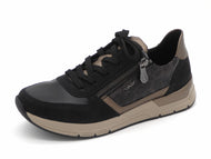 133-91-010 Dames Veterschoenen  Sneaker Rieker 58902-91 Zwart Combi  (3733)