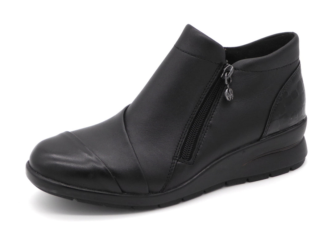 172-99-060 Dames Hoge Schoenen Boot Plat Rieker L4859-00 Zwart  (3319)
