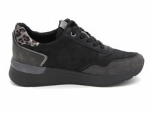 Afbeelding in Gallery-weergave laden, 133-91-004 Dames Veterschoenen  Sneaker Marco Tozzi 23735-098 Zwart Combi  (2721)
