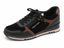 Afbeelding in Gallery-weergave laden, 133-91-017 Dames Veterschoenen  Sneaker Marco Tozzi 23719-098 Zwart Combi  (3714)

