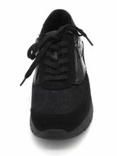 Afbeelding in Gallery-weergave laden, 131-99-029 Dames Veterschoenen  Comfort Waldlaufer Bungeez 626K02-414-001 Zwart Wijdte K (3682)
