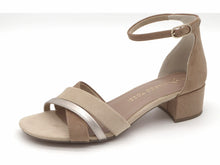 Afbeelding in Gallery-weergave laden, 103-15-001 Dames Hakschoenen Pumps open teen Marco Tozzi 28201-474 Middenbeige  (3477)

