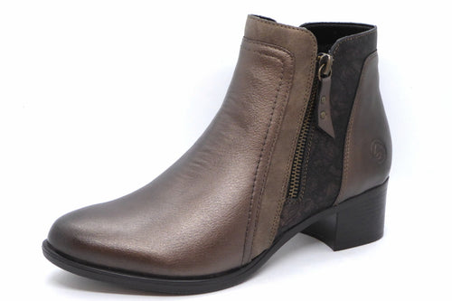 171-29-007 Dames Hoge Schoenen Boot Hak Remonte R5172-90 Donkerbruin  (3331)