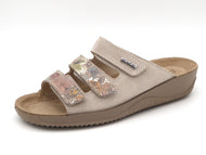 161-15-001 Dames Open Slippers Comfort Rohde 1932-16 Middenbeige  (1595)