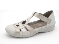 113-11-005 Dames Bandschoenen Mode Remonte R7601-81 Lichtbeige Wijdte H (3536)