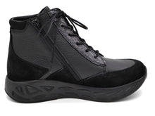 Afbeelding in Gallery-weergave laden, 172-99-068 Dames Hoge Schoenen Boot Plat Wolky Leap 0570190-005 Zwart  (3391)
