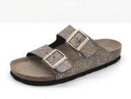162-19-001 Dames Open Slippers Sportief Rohde 5641-83 Donkerbeige  (3585)
