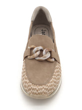 Afbeelding in Gallery-weergave laden, 143-21-002 Dames Instappers Ballerina Jana 24766-315 Lichtbruin Wijdte H (3493)
