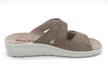 Afbeelding in Gallery-weergave laden, 161-19-002 Dames Open Slippers Comfort Rohde 5729-77 Donkerbeige  (3573)

