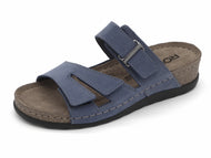 162-75-003 Dames Open Slippers Sportief Rohde 5433-54 Middenblauw  (3580)