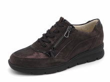 Afbeelding in Gallery-weergave laden, 131-29-004 Dames Veterschoenen  Comfort Waldlaufer 902001-310-166 Donkerbruin Wijdte H (3679)
