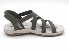 Afbeelding in Gallery-weergave laden, 152-69-002 Dames Sandalen Sportief Skechers Reggae Slim-Stretch Flex 163460 OLV Donkergroen  (3625)
