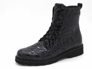 172-79-005 Dames Hoge Schoenen Boot Plat Remonte D3S72-14 Donkerblauw Wijdte H (3753)