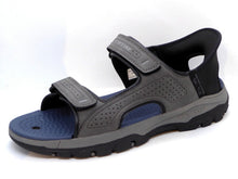 Afbeelding in Gallery-weergave laden, 252-85-001 Heren Sandalen Sportief Skechers Tresmen-Reece 205289 CHAR Middengrijs  (3646)
