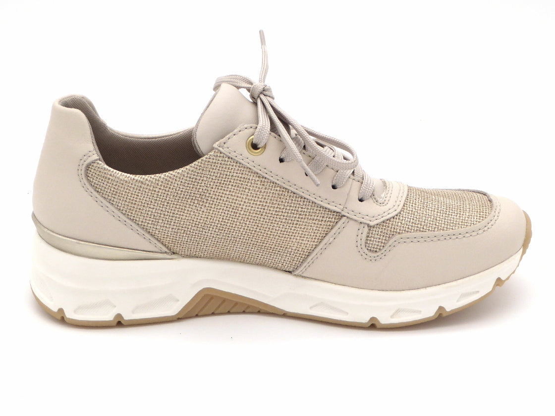 Rieker veterschoenen voor dames M6065, grootte:37 EU, kleur:Blauw