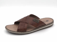 Afbeelding in Gallery-weergave laden, 263-25-010 Heren Open Slippers Mode Rieker 21082-24 Middenbruin  (3568)
