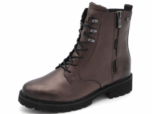 172-29-015 Dames Hoge Schoenen Boot Plat Remonte D8656-90 Donkerbruin  (3338)