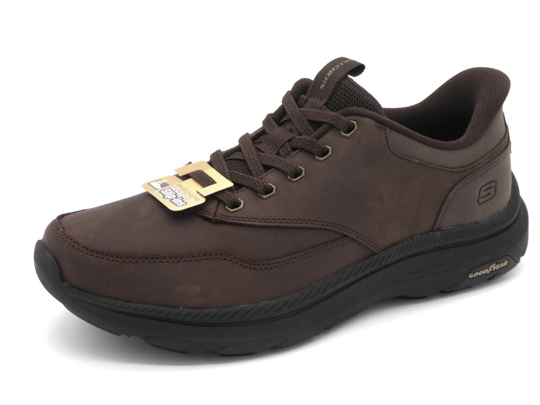242-29-009 Heren Instappers Sportief Skechers Slip-Ins Pollard Brax 205338 COC Donkerbruin  (3452)