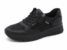 Afbeelding in Gallery-weergave laden, 133-99-024 Dames Veterschoenen  Sneaker Jana 23762-007 Zwart Wijdte H (3345)
