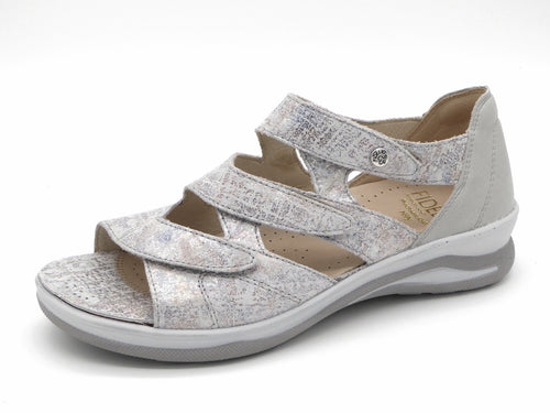 151-81-010 Dames Sandalen Comfort Fidelio 496016-51 Lichtgrijs Wijdte H (3210)