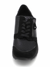 Afbeelding in Gallery-weergave laden, 131-99-021 Dames Veterschoenen  Comfort Waldlaufer H64007-601-001 Zwart Wijdte H (3291)
